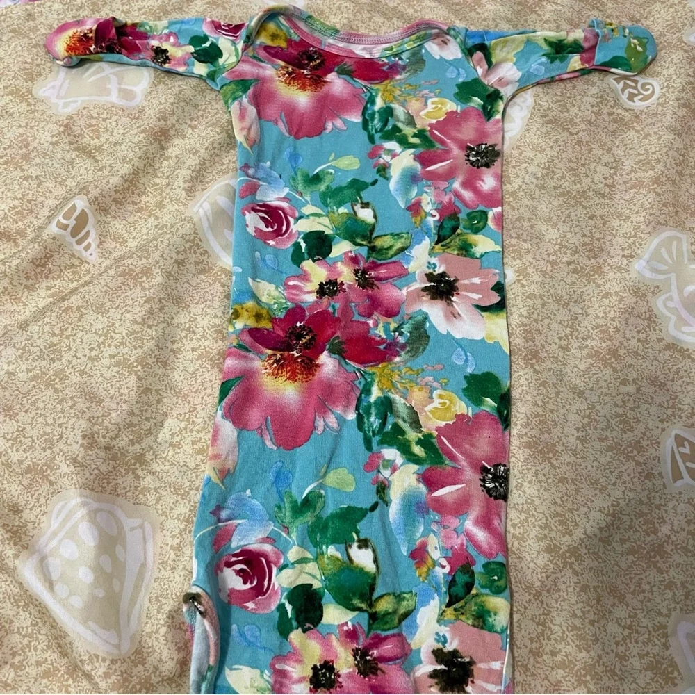 Milkmaid Goods Baby Girls’ Knotted Gown Floral Size Newborn